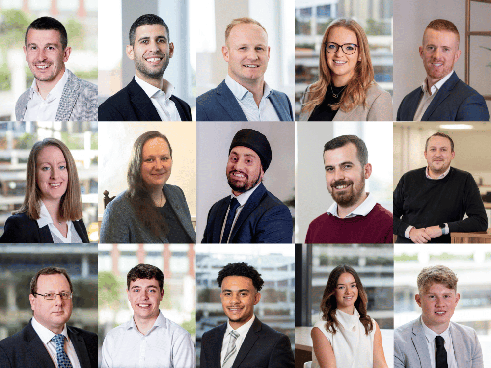 Photos of recently promoted Stace staff members.