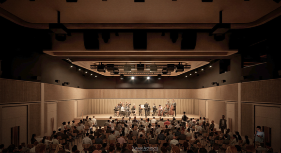 Artist impression of interior of imperial hall