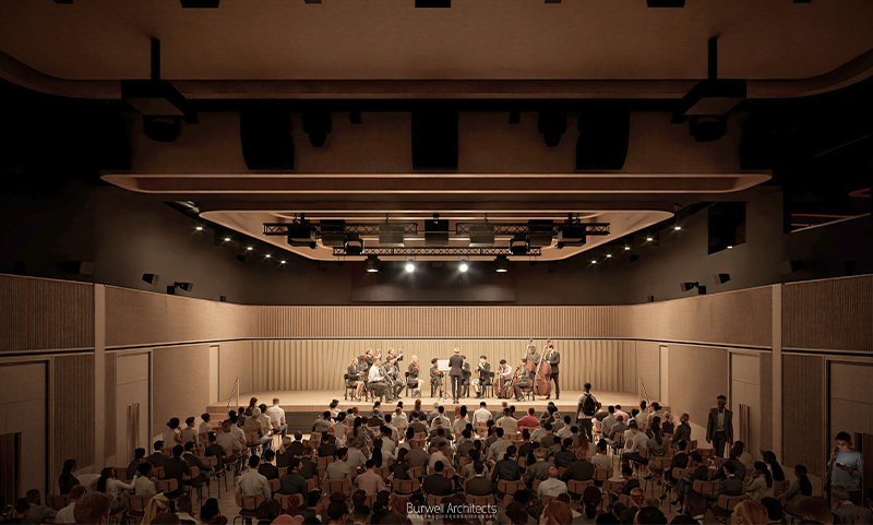 Artist impression of interior of imperial hall