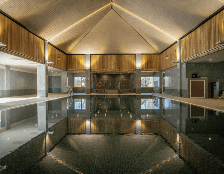 Indoor swimming pool area